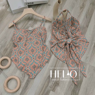 Áo yếm cột nơ lưng _ he075