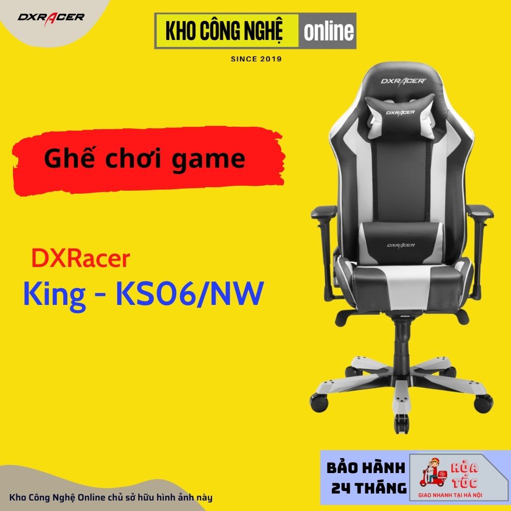 Ghế DXRACER King Series KS06/NW (Hàng Chính Hãng)
