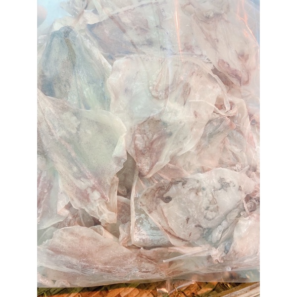 500g Khô mực đồng tiền trắng đẹp y hình tại biển Cà Mau nhà làm cực ngon ngọt thịt