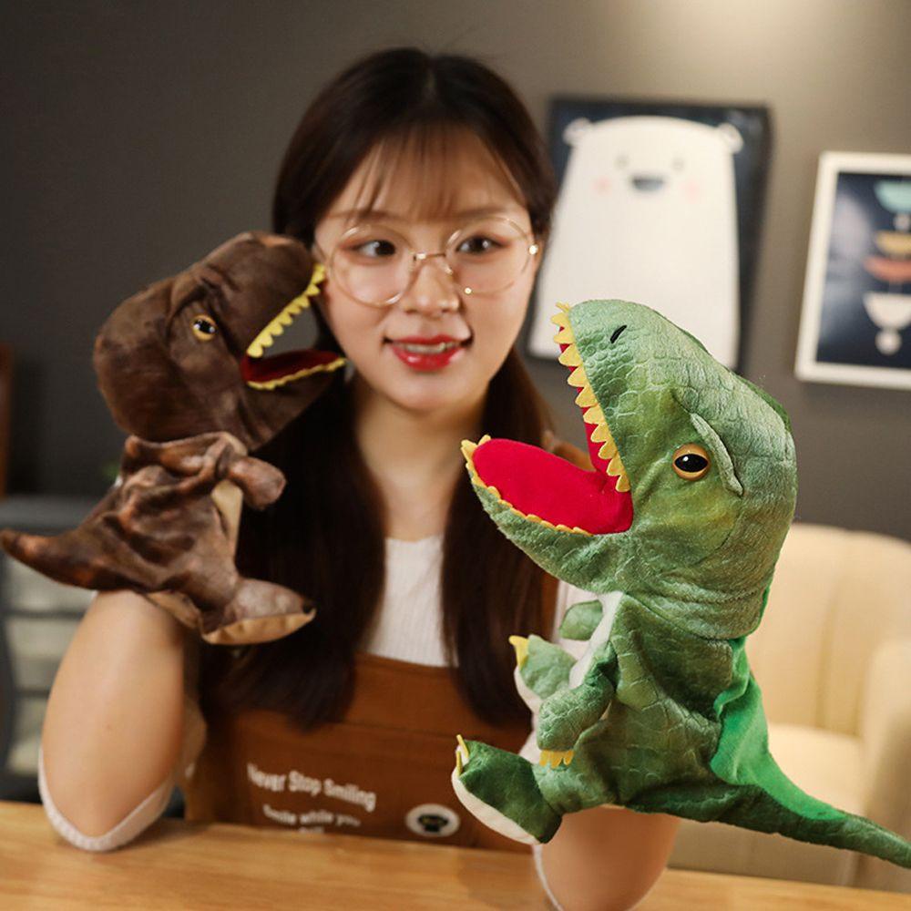 Con Rối Đeo Tay Hình Khủng Long Nhồi Bông Mềm Mại Sáng Tạo Dành Cho Bé