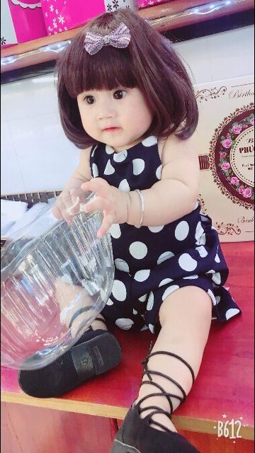 Bộ tóc cho bé gái- Tóc giả cho bé siêu cưng/ Tóc nguyên đầu