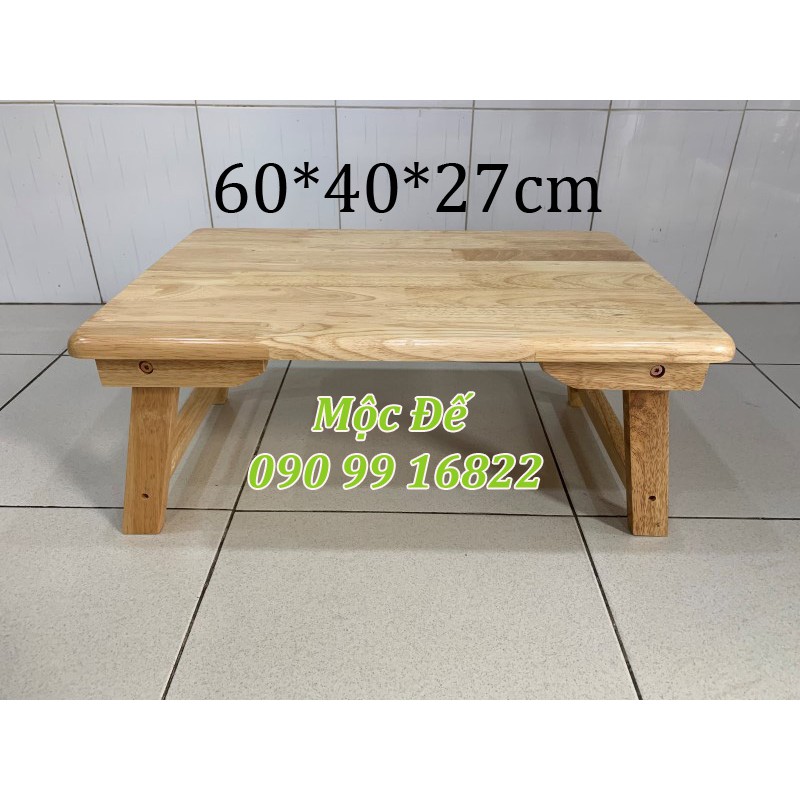 Bàn Gỗ Cao Su Chân Thang Xếp Gọn 60x40cm- BH 12 Tháng NGỌC PHÁT