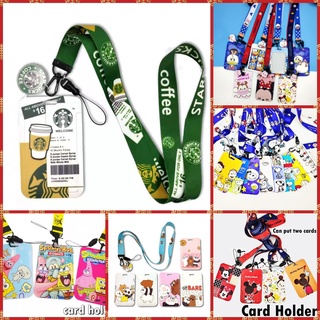 starbucks Bao đựng thẻ + dây đeo cổ Starbucks card holder nam