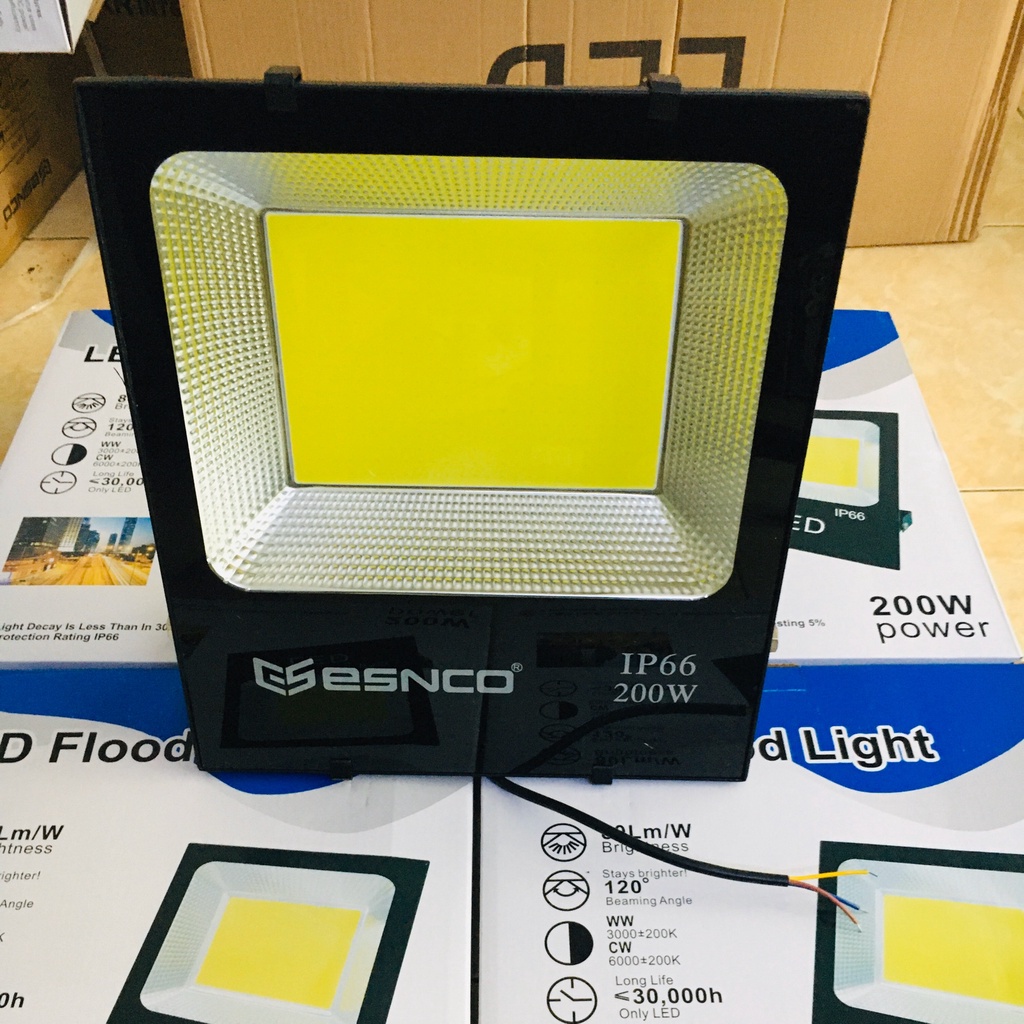 Đèn Led pha siêu sáng ENSCO đủ công suất từ 50w-100w - Chống nước IP66 - Bảo hành 12 tháng 1 đổi 1