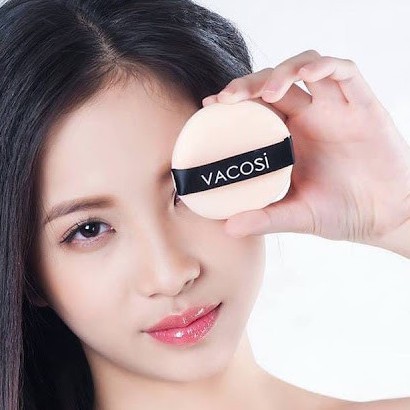 Bông phấn khô tròn trang﻿ điểm Vacosi size​ lớn và size nhỏ