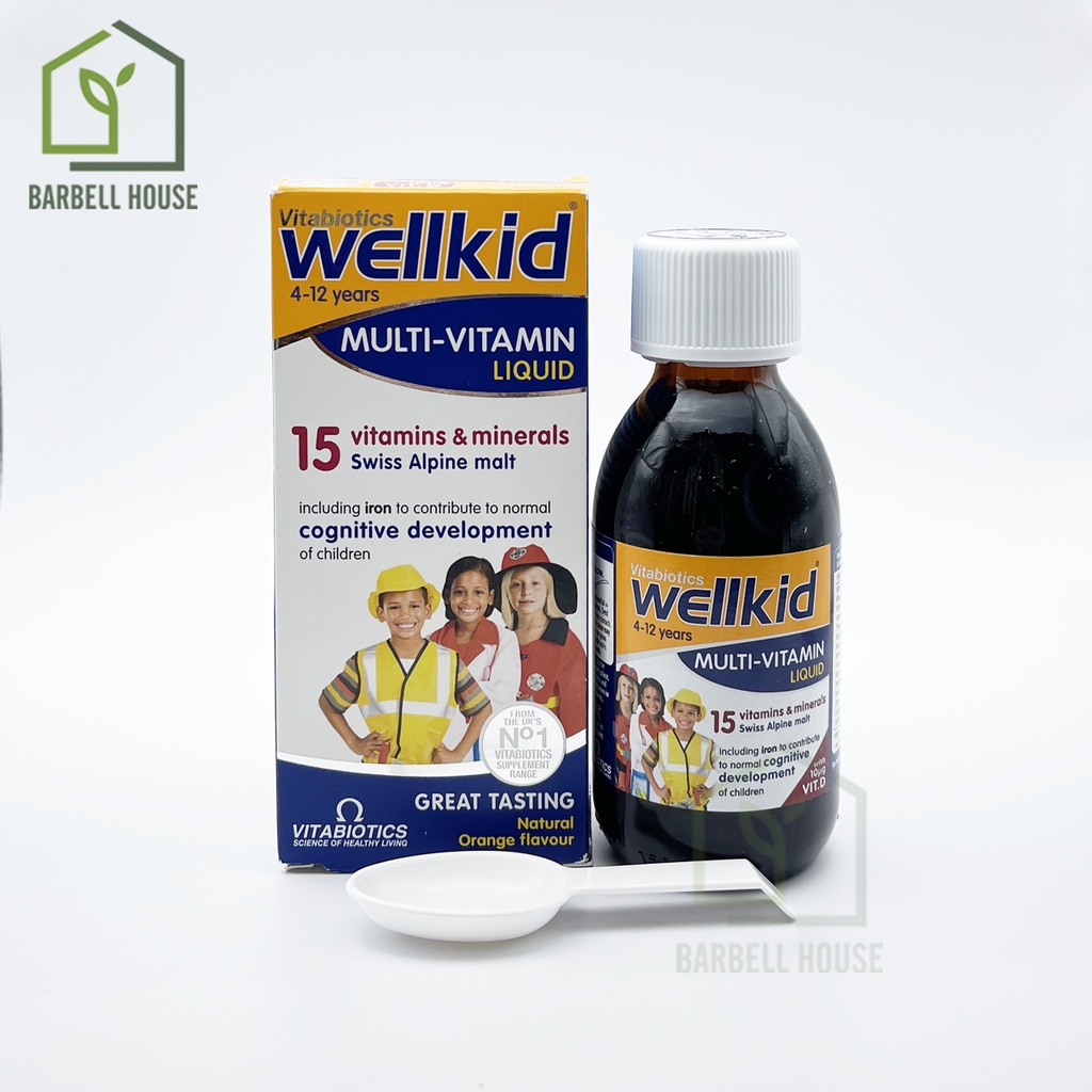 Siro tăng đề kháng cho bé Wellbaby, Wellkid - Vitamin tổng hợp kích thích ăn ngon, tăng đề kháng cho trẻ từ 6 tháng, 150