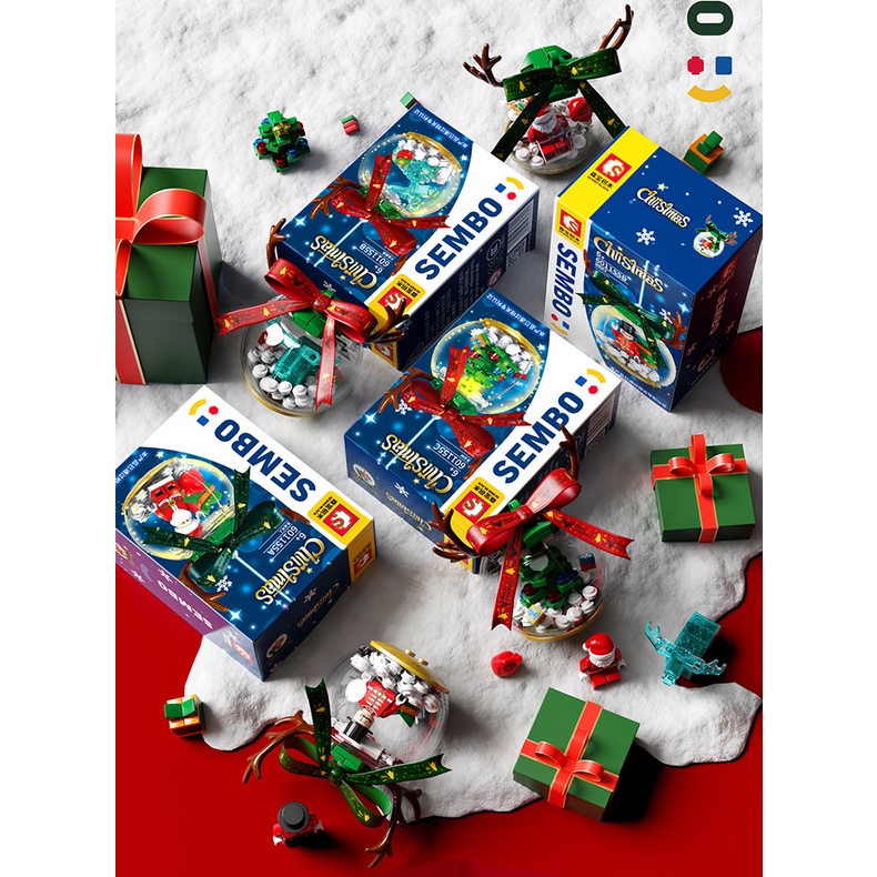 Đồ chơi giáo dục Lắp ráp Mô hình Christmas tree Christma snowman party quà Giáng sinh 601156 601164 601162 601155