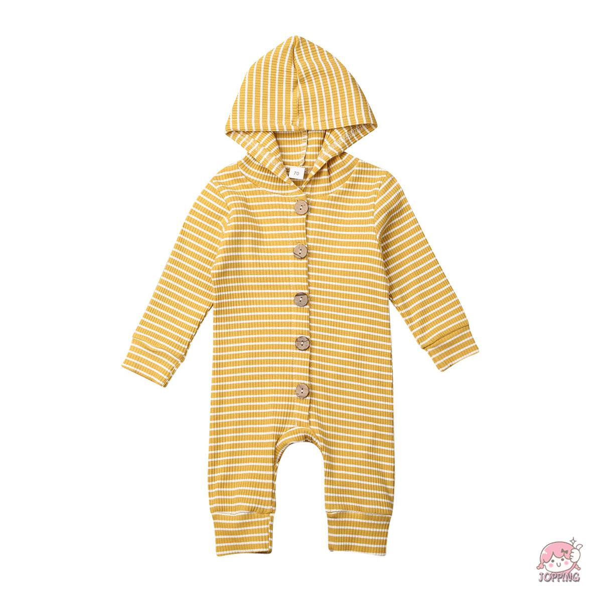 Bộ Áo Liền Quần Vải Cotton Mềm Thời Trang Mùa Đông Cho Bé J0P