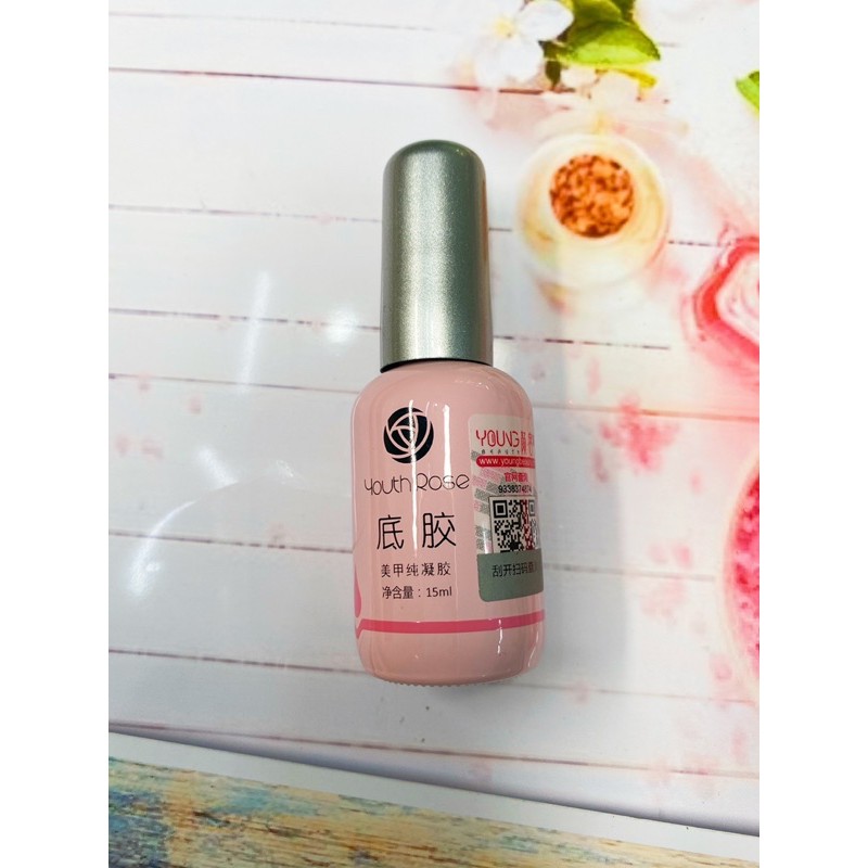 Sơn Gel Hoa Hồng Base ( chai hồng) &amp; Top ( chai màu đen) , sản phẩm thịnh hành