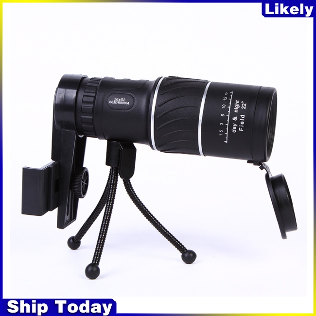 Ống Nhòm Một Mắt 16x52 Zoom HD Cho Điện Thoại