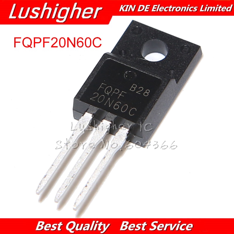 Bộ 10 Linh Kiện Điện Tử FQPF20N60C TO-220F FQPF20N60 TO220 20N60C 20N60