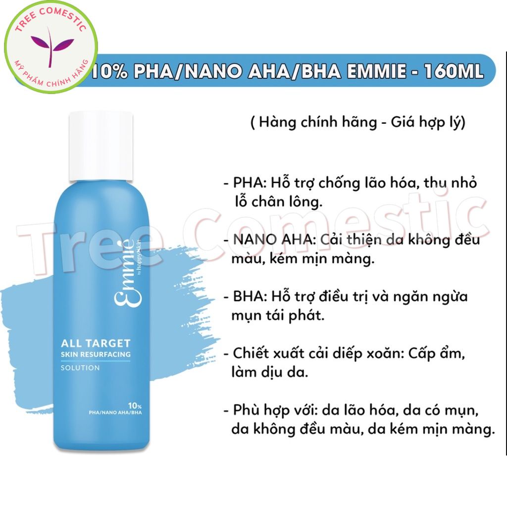Dung Dịch Tẩy Tế Bào Chết Và Tái Tạo Bề Mặt Da 12% Pha/Nano Aha/Bha 50ml, Giảm Kích Ứng