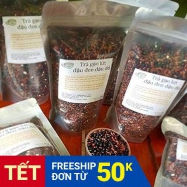 1KG TRÀ GẠO LỨT ĐẬU ĐEN HOA NHÀI, LÁ SEN RANG SẴN