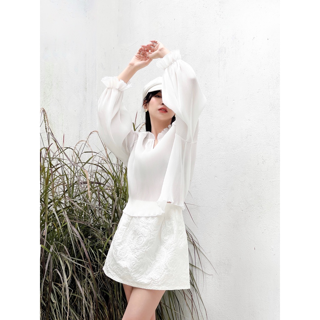 [Mã FAMARAL2 giảm 10K đơn 50K] Selena blouse - Áo sơ mi dập ly