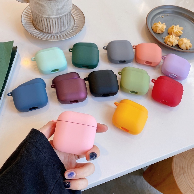 Vỏ Bảo Vệ Hộp Sạc Tai Nghe Không Dây Xiaomi Redmi Buds 3 Bằng Silicon Màu Kẹo Kèm Móc Cài Tiện Dụng