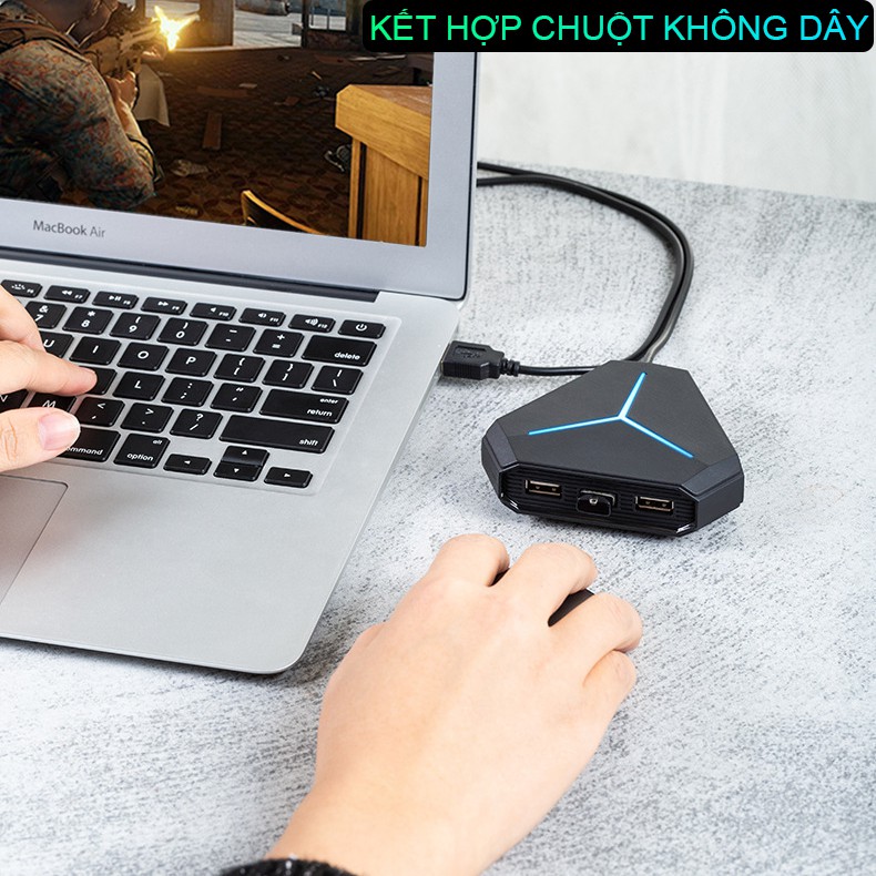 Bộ chia cổng HUB USB SIDOTECH mở rộng kết nối đa năng 6 cổng USB tốc độ cao, cổng Audio, đầu đọc thẻ nhớ, đèn LED | WebRaoVat - webraovat.net.vn