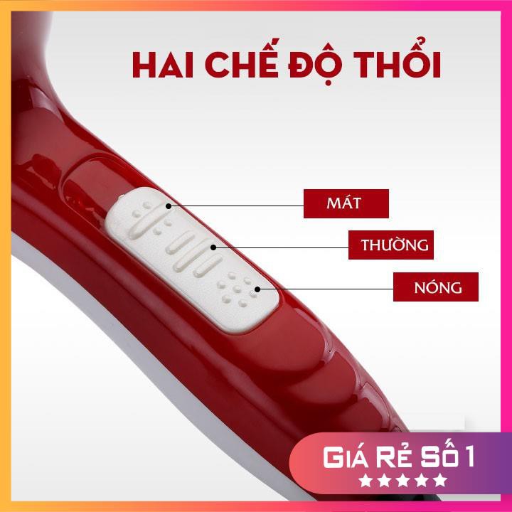 Máy Sấy Tóc Mini 𝗙𝗥𝗘𝗘 𝗦𝗛𝗜𝗣 Cầm Tay JX-1689 2 Chiều Nóng Lạnh Tốt Công Suất Lớn 1800W Tặng Đầu Sấy Tạo Kiểu