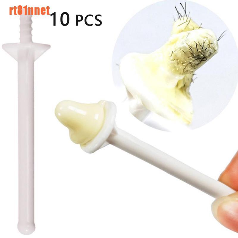 (hàng Mới Về) Set 10 Que Wax Lông Mũi Giảm Đau Cho Nam Nữ