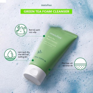 Sữa rửa mặt Innisfree Trà Xanh [Bản Mới Nhất]