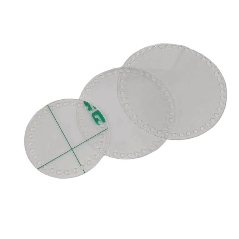 Tấm Bảng Acrylic Trong Suốt Hình Tròn Dùng Đan Túi Xách DIY