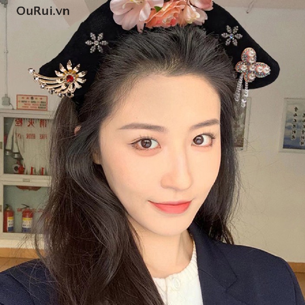 1 Băng Đô Cài Tóc Công Chúa Bằng Vải Thời Trang Trung Hoa Cổ Điển