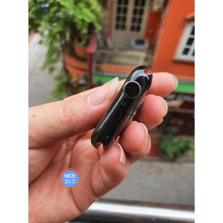 Miếng dán skin đồng hồ Apple watch màu đen bóng