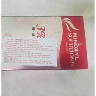 Xịt chống rụng tóc, kích thích mọc tóc MINOXYL SOLUTION 3% (60ml)