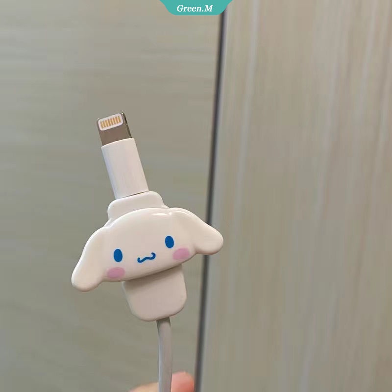 Kawaii Cinnamoroll My Melody Kuromi Sanrio Plush Cartoon Cute Data Cable Protective Sleeve Anime Plush Toy For Girl Gift