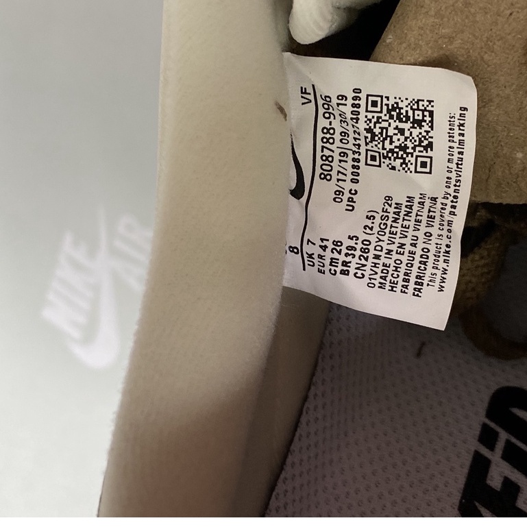 [More&More] Giày Sneaker AF1 custom vệt nâu chất lượng nguyên bản cao cấp MSN2371 | BigBuy360 - bigbuy360.vn