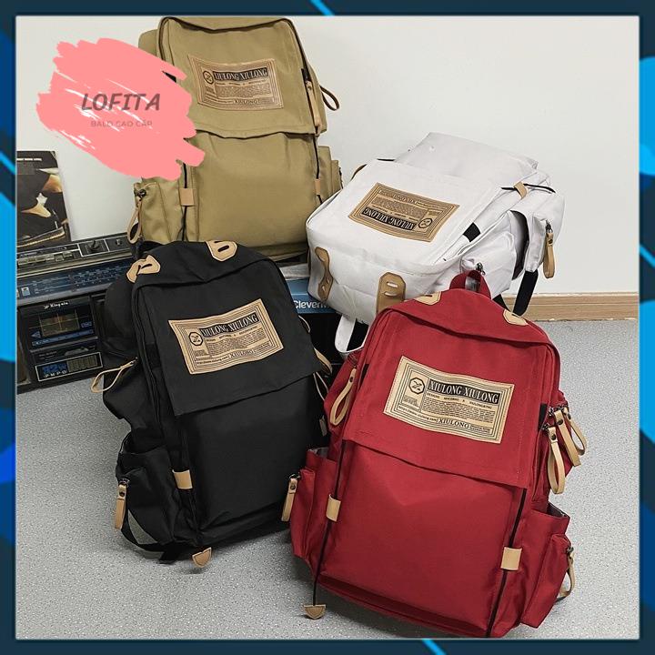 Balo đi học nam nữ  thời trang LOFITA Balo nữ đẹp ulzzang cao cấp unisex đựng vừa laptop hàn quốc MSP108 - LOFITA
