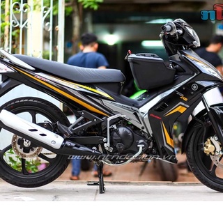 Tem rời ex nhỏ 2010 dán xe đen chỉ vàng
