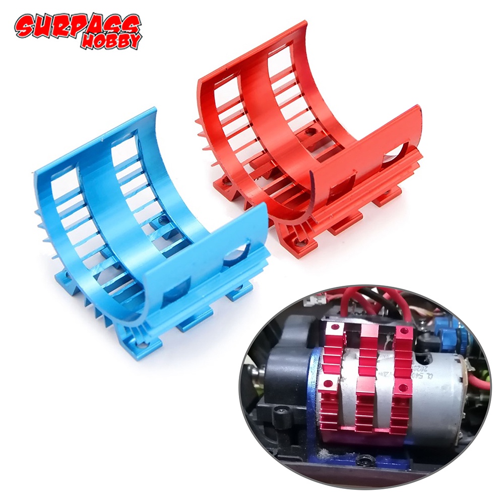 Bộ Tản Nhiệt Động Cơ 540 550 Bằng Nhôm Cho Xe Buggy Crawler Wltoys TRX-4 SCXI10 RC4WD 1 / 10