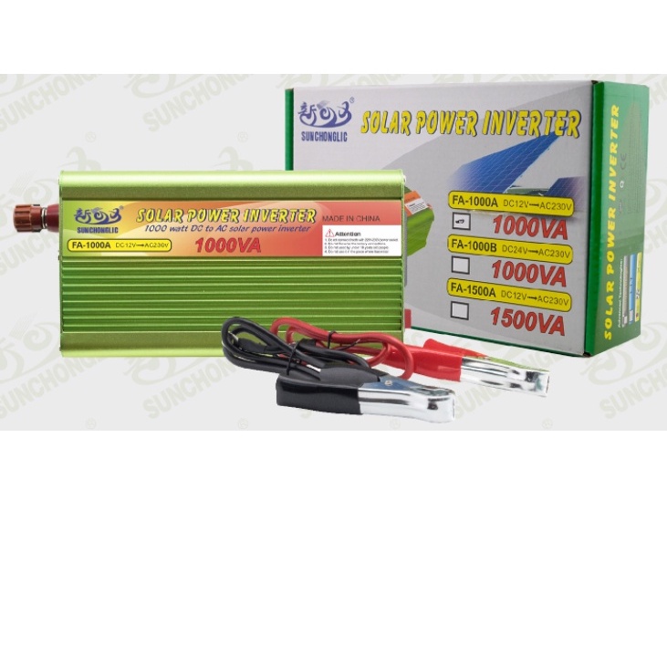 Biến điện 12V lên 220V 2000W, Kích điện 12V lên 220V 2000W, đổi điện 12V lên 220V 2000W. Bảo vệ 3 cấp.