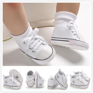 Giày Thể Thao Chống Trượt Màu Trắng Thời Trang Cho Bé Sơ Sinh