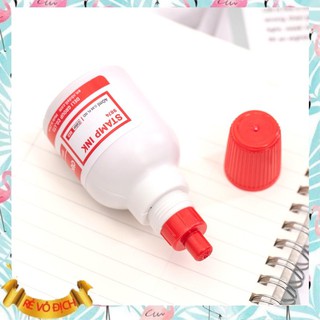 Mực dấu 40ml Deli, Đỏ - E9874