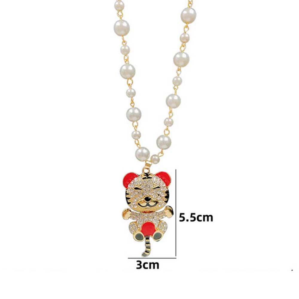 Mxgoods Dây Chuyền Mặt Hổ Phong Cách Punk Hip Hop Cổ Điển Làm Quà Tặng Sinh NhậtDây Chuyền Mặt Hình Cọp Bằng Kim Loại Nhiều Màu Sắc