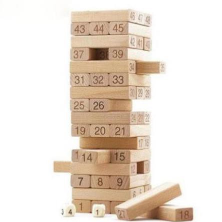 Rút gỗ số - Jenga cỡ lớn cao cấp