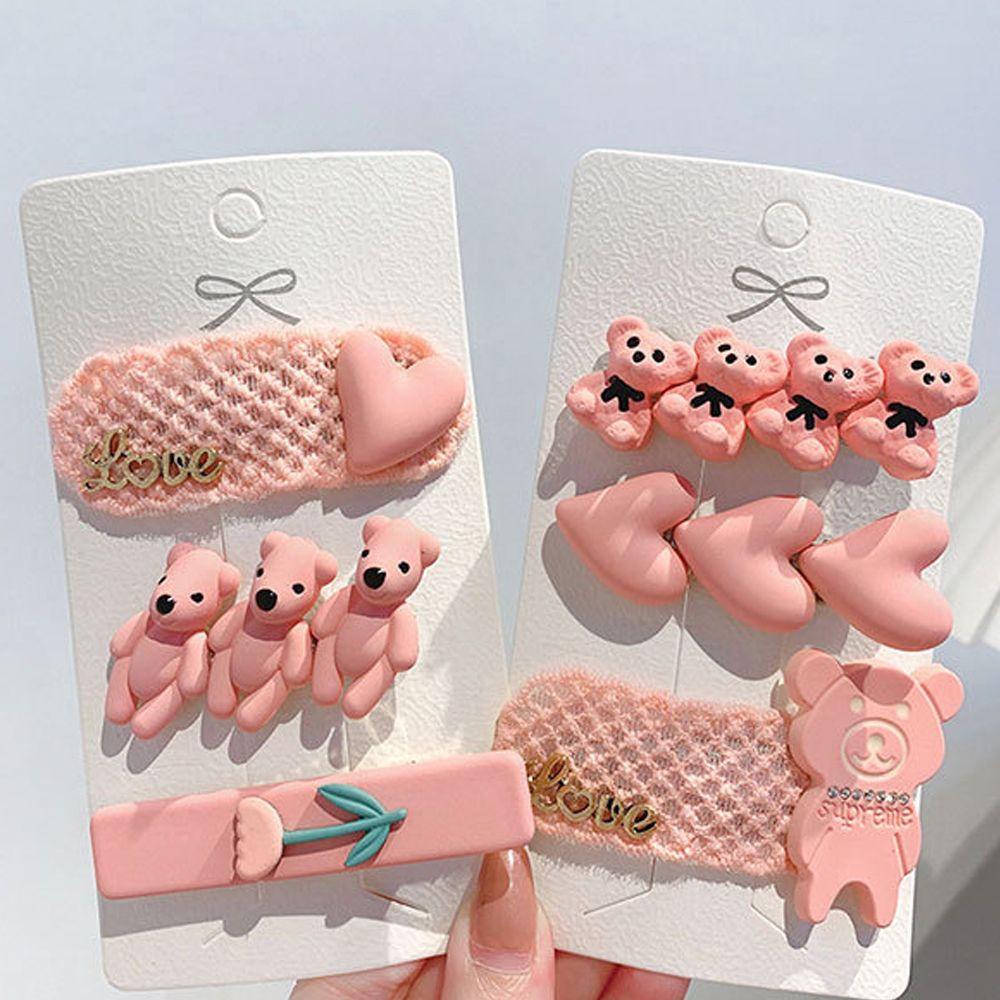 Dây Cột Tóc Đuôi Ngựa Hình Trái Tim / Gấu Kiểu Hàn Quốc Dễ Thương Cho Bé Giá Đ