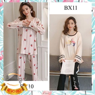 Đồ bộ mặc nhà, đồ bộ mặc bầu và sau sinh có chỗ cho con bú siêu dễ thương