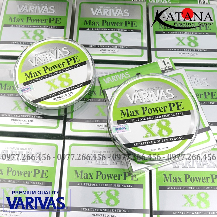 Dây PE Cao Cấp - Varivas Max Power PE X8 - Made in Japan