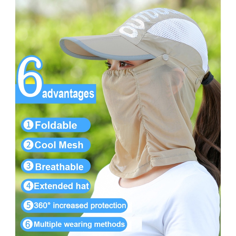 【kifli】Mũ Lưỡi Trai Chống Nắng Nhanh Khô Thoáng Khí Có Thể Gấp Gọn Tiện Dụng Cho Nam Và Nữ