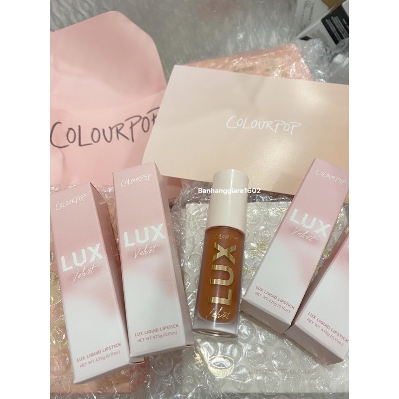 Son Kem Colourpop Lux Velvet Liquid Lipstick màu puddin' lux liquid lip (Có Sẵn - Bill Mỹ)