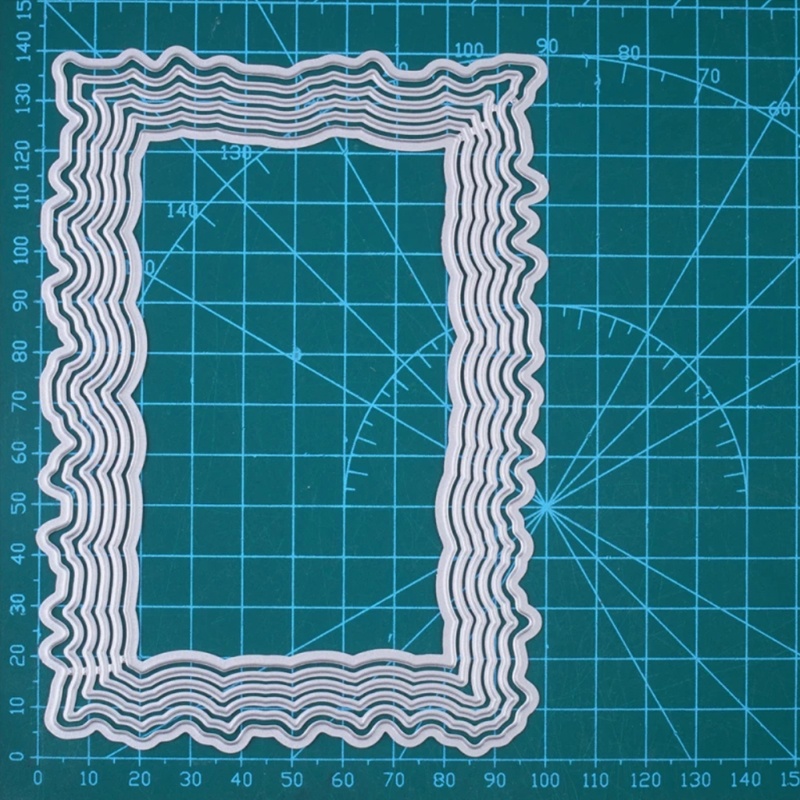 Khuôn Cắt Giấy Làm Từ Kim Loại Hình Khu Vực Trang Trí Scrapbook