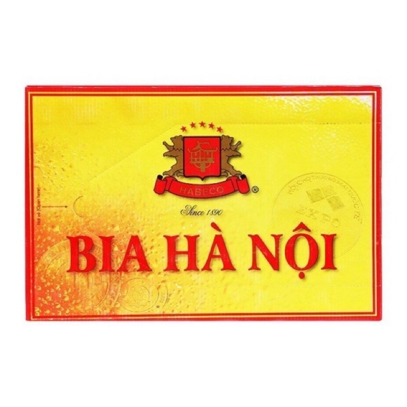 Thùng 24 Lon Bia Hà Nội (24x330ml)