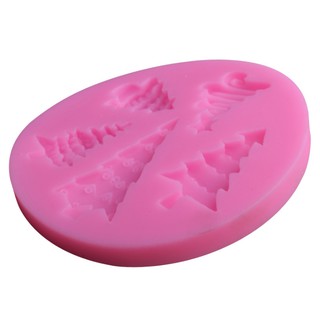 Khuôn silicon 3D cây thông