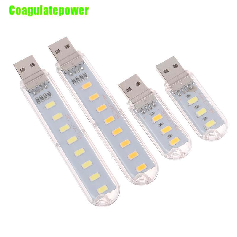 Đèn Led Đọc Sách Usb Dc5V Siêu Sáng 3 Bóng 8 Bóng Tiện Dụng