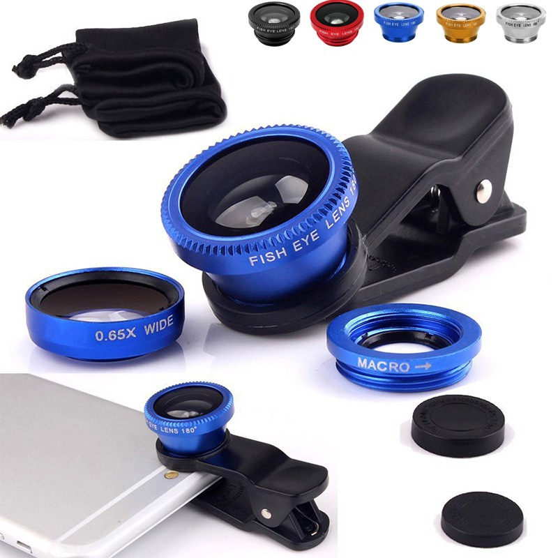 Ống Kính Fish Eye Cho Điện Thoại Iphone 11 Pro Xs Max X Xr Xs 7 8 6 Android Phone