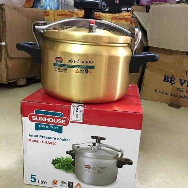 NỒI ÁP SUẤT CƠ ANOD SUNHOUSE SHA8504