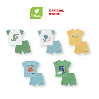 LULLABY Bộ quần áo bé trai cộc tay NH305306M