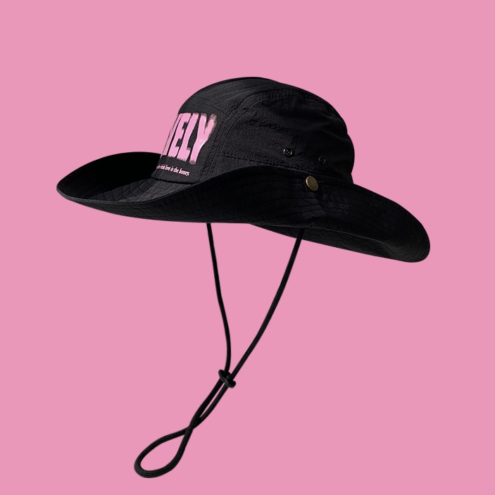 Mũ xô MG Studio khô nhanh thêu hình xinh xắn